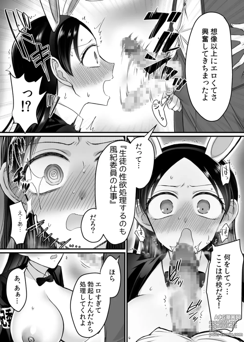 Page 14 of doujinshi The Disciplinary Committee Chairman is a Sex-Saving Bunny!?