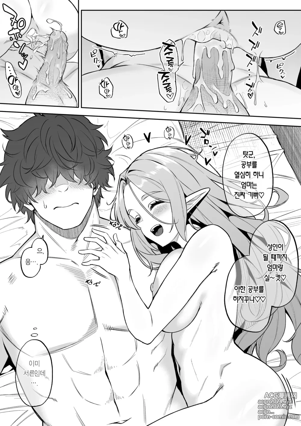 Page 41 of doujinshi 전생했더니 과보호 엘프 누나가 날 주운 건 (decensored)