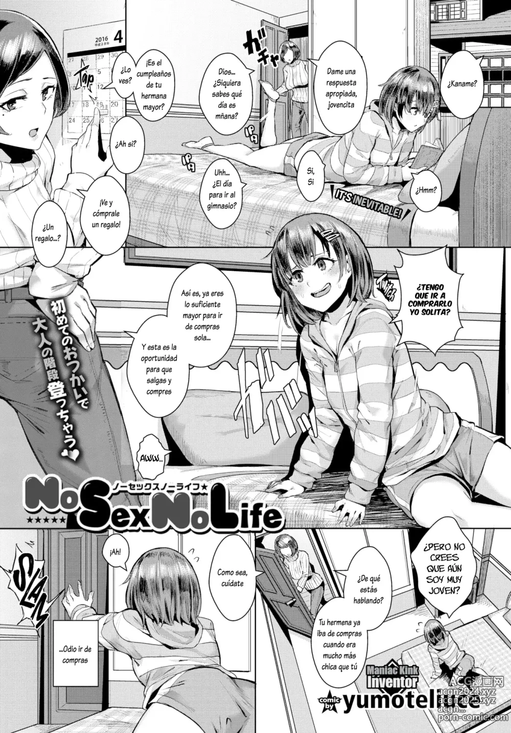 Page 1 of manga NoSex NoLife