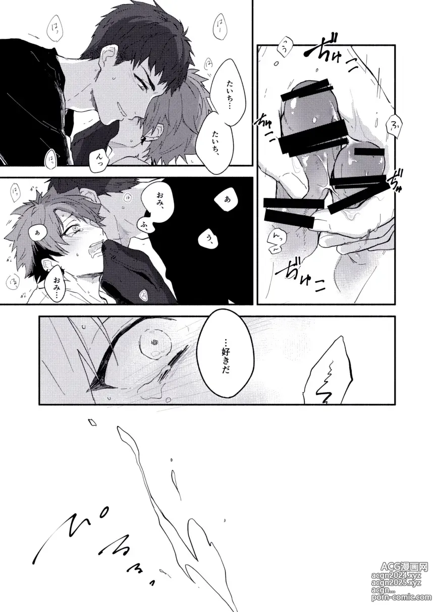 Page 16 of doujinshi Zettai naisho ni shitainoni