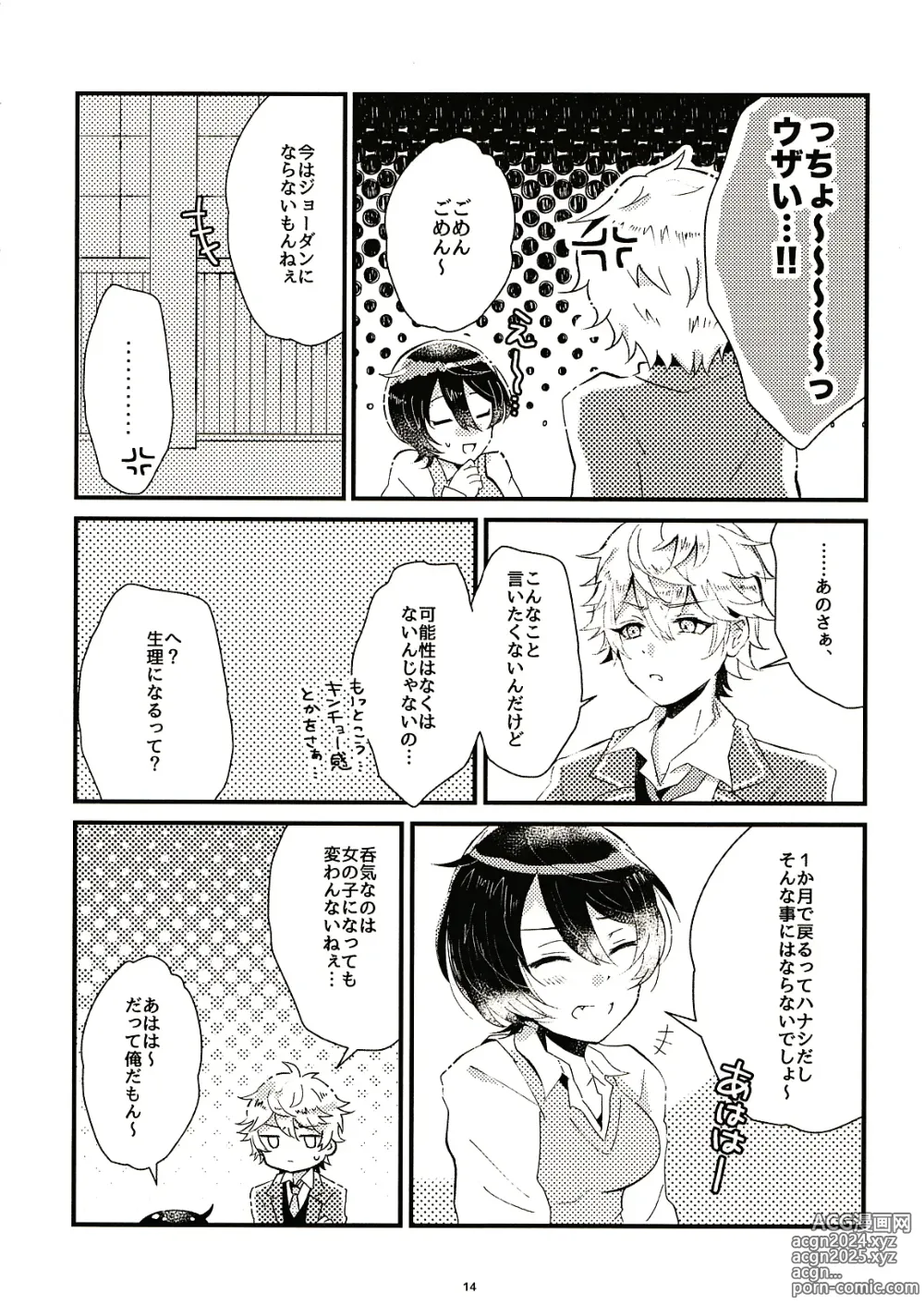 Page 14 of doujinshi 1-Kagetsu Otameshi Onnanoko