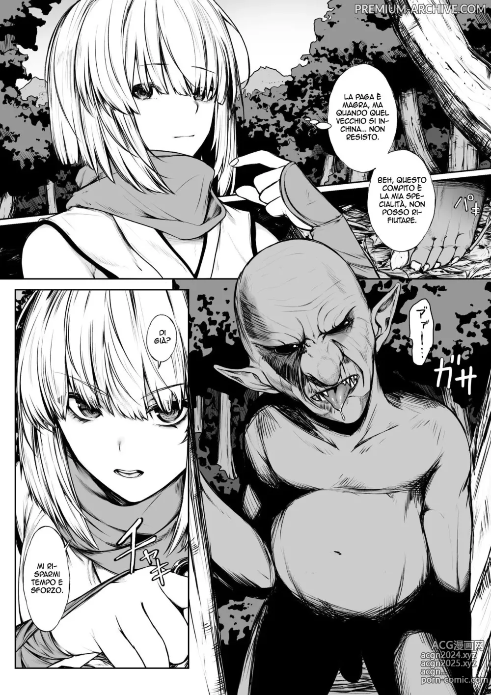 Page 2 of doujinshi La Storia di una Ninja che Soccombe ai Goblin