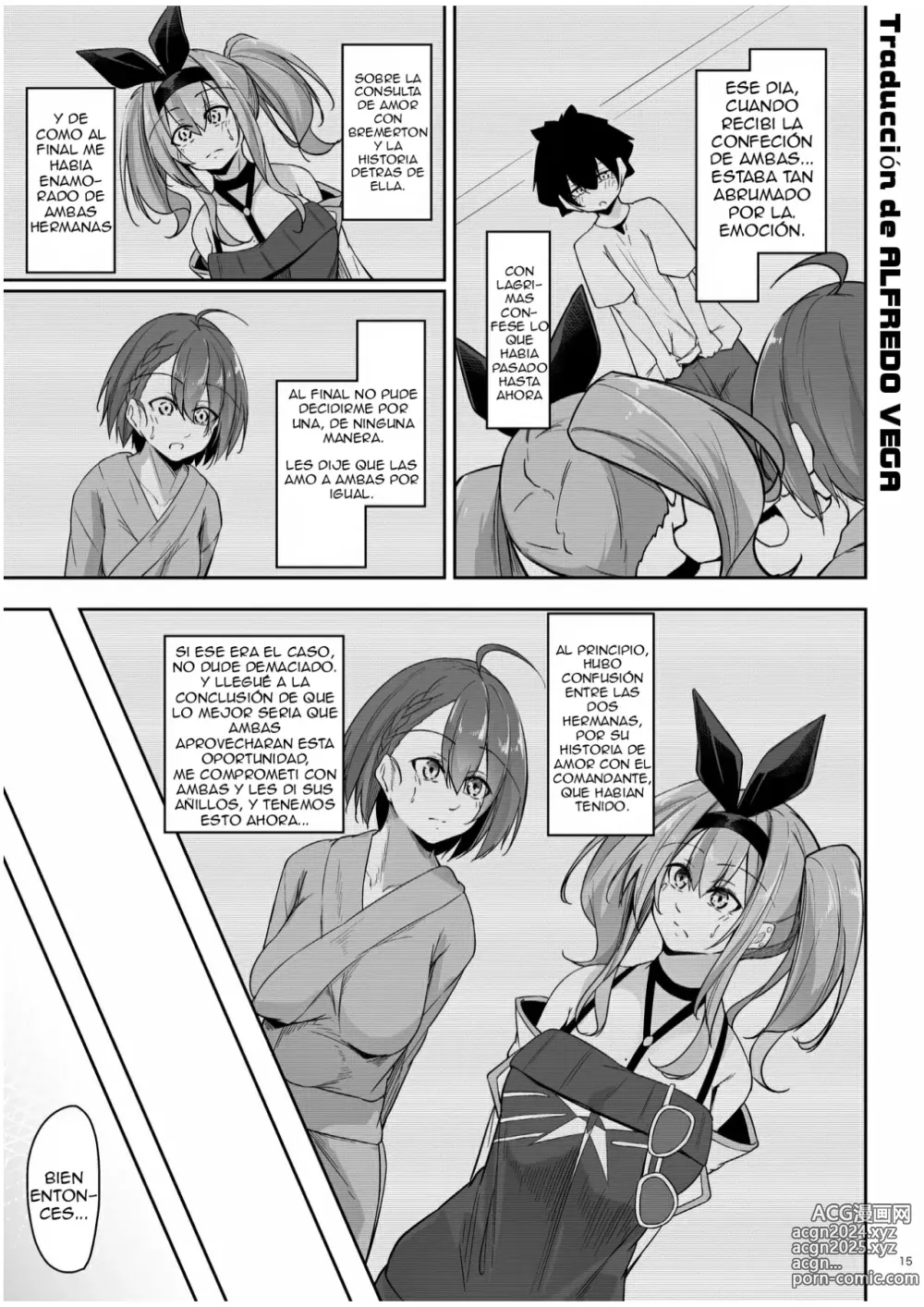 Page 14 of doujinshi El Cuarto de Consiliacion Amorosa 3 ~El Arco de Bremerton y Baltimore~