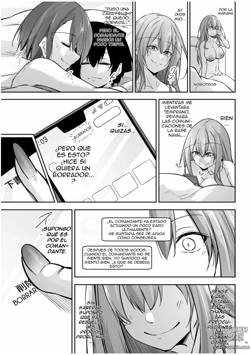 Page 50 of doujinshi El Cuarto de Consiliacion Amorosa 3 ~El Arco de Bremerton y Baltimore~