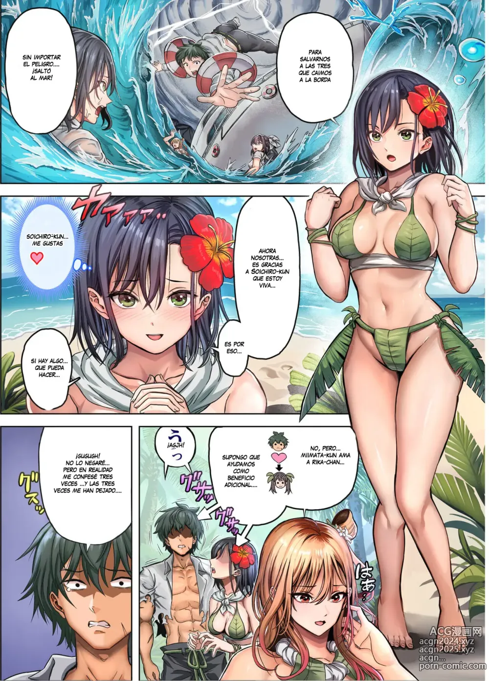 Page 10 of doujinshi Haren de Náufragos en una Isla Desierta