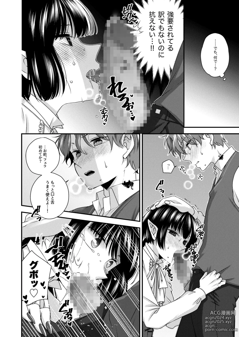 Page 13 of doujinshi Kimi ga Shiranai Boku no Aji - the Lethargic Boy and the Vampire.