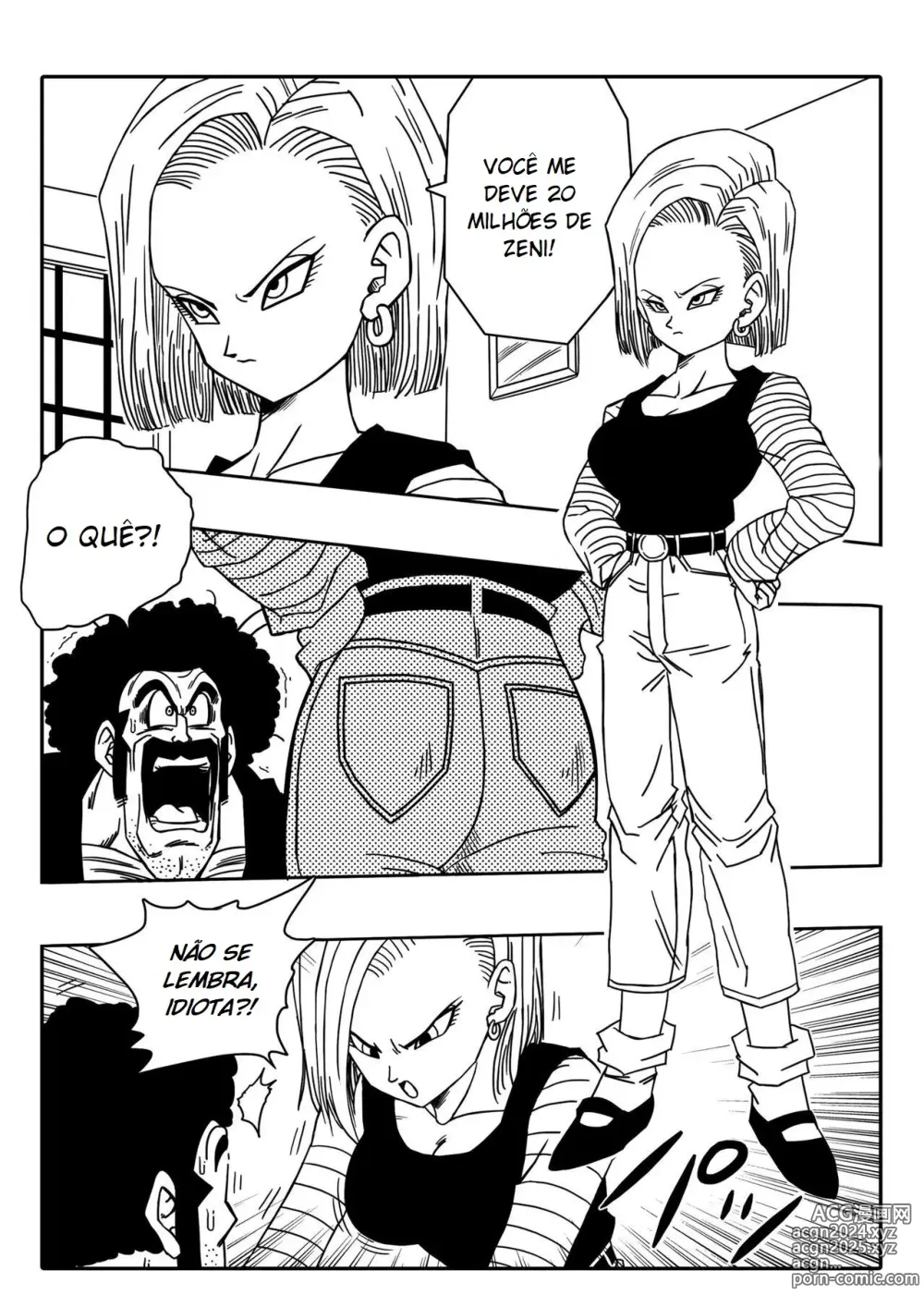 Page 3 of doujinshi Dagon Ball - Andróide 18 Contra Mr. Satan (decensored)