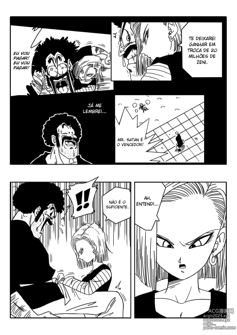 Page 4 of doujinshi Dagon Ball - Andróide 18 Contra Mr. Satan (decensored)