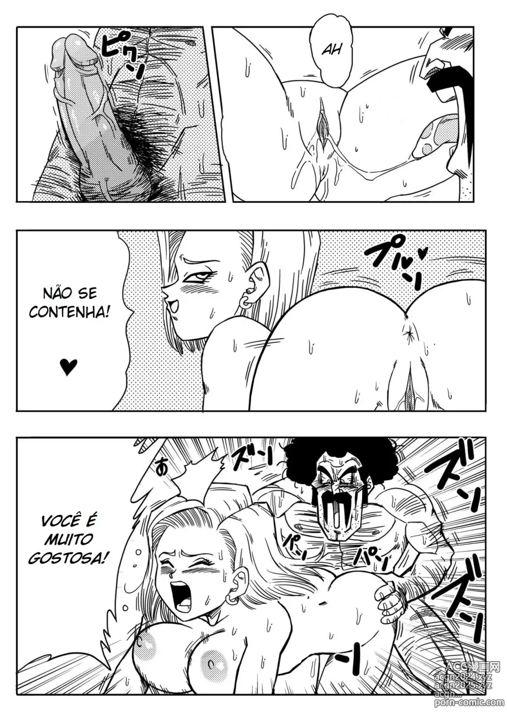 Page 9 of doujinshi Dagon Ball - Andróide 18 Contra Mr. Satan (decensored)