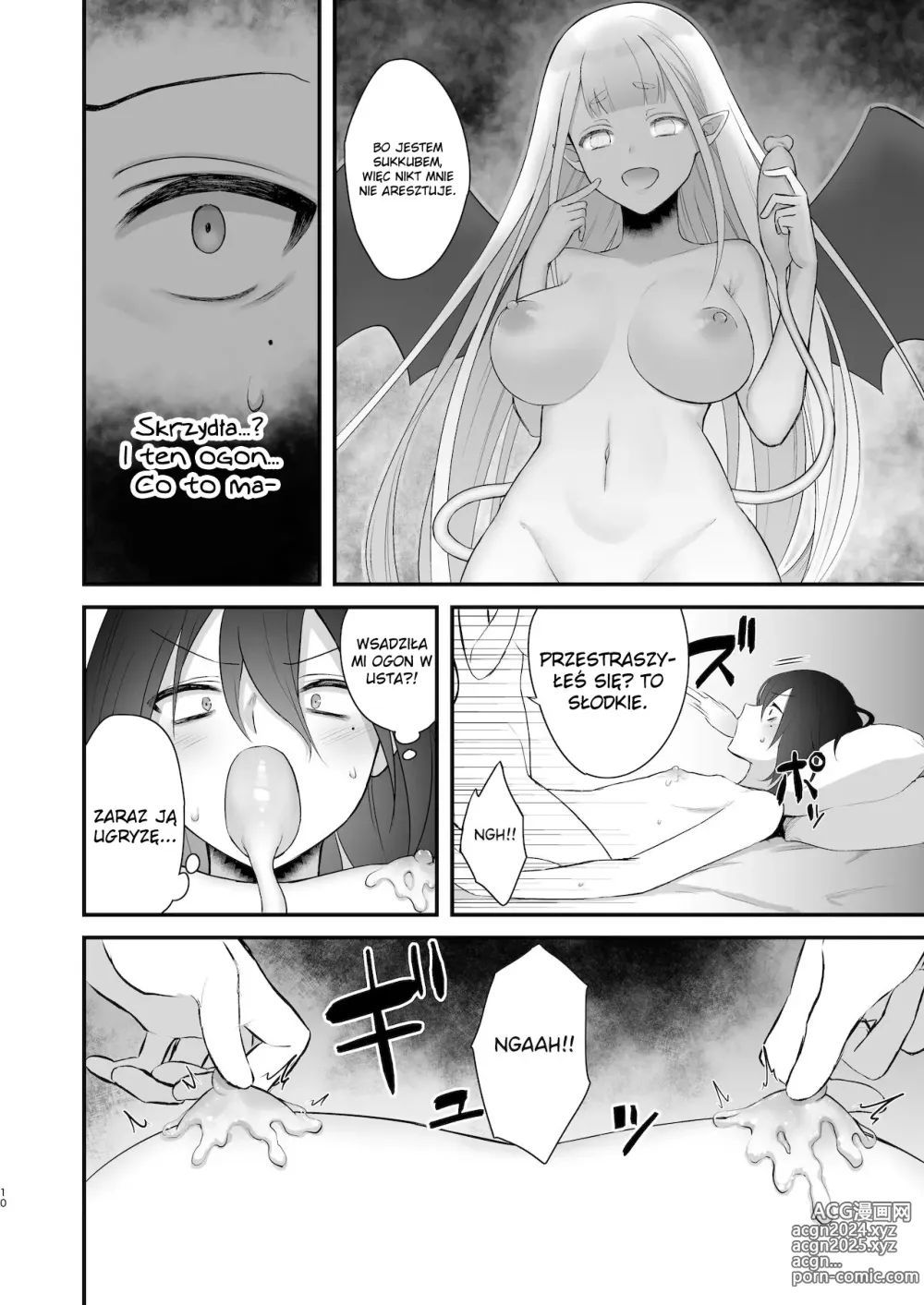 Page 9 of doujinshi Książka, w której bachor otrzymuje lekcję od sukkuba futanari