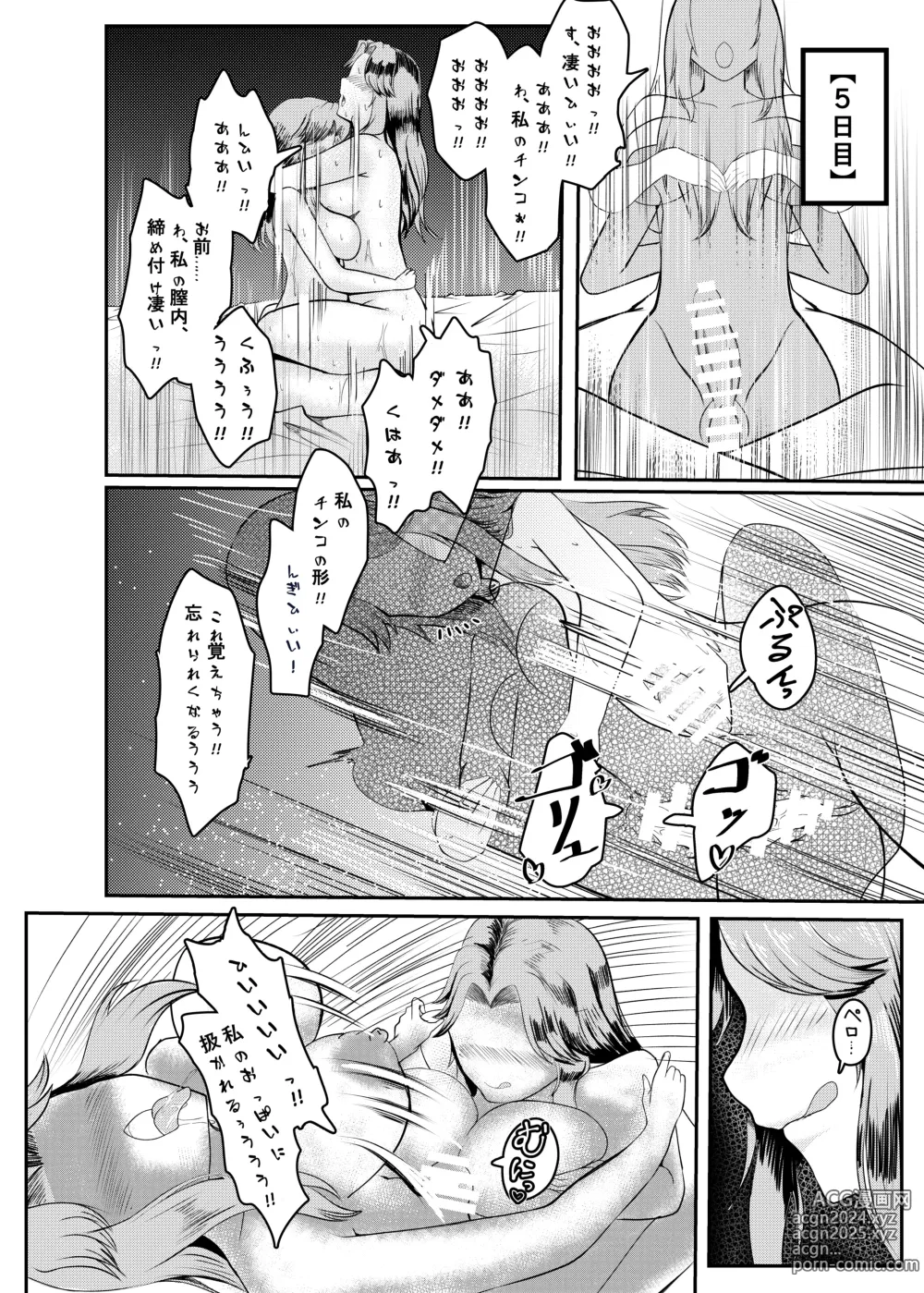 Page 18 of doujinshi Onna Kishi ga Jibun ni NTR x Kanochi  Suru made Ato 〇-nichi