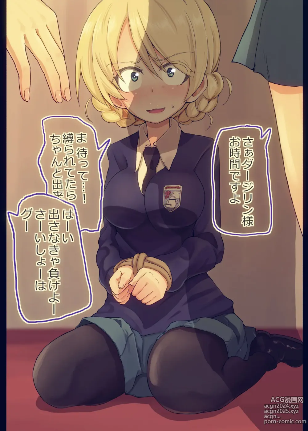 Page 2 of doujinshi Darjeeling-sama to Yakyuuken Shite Mita