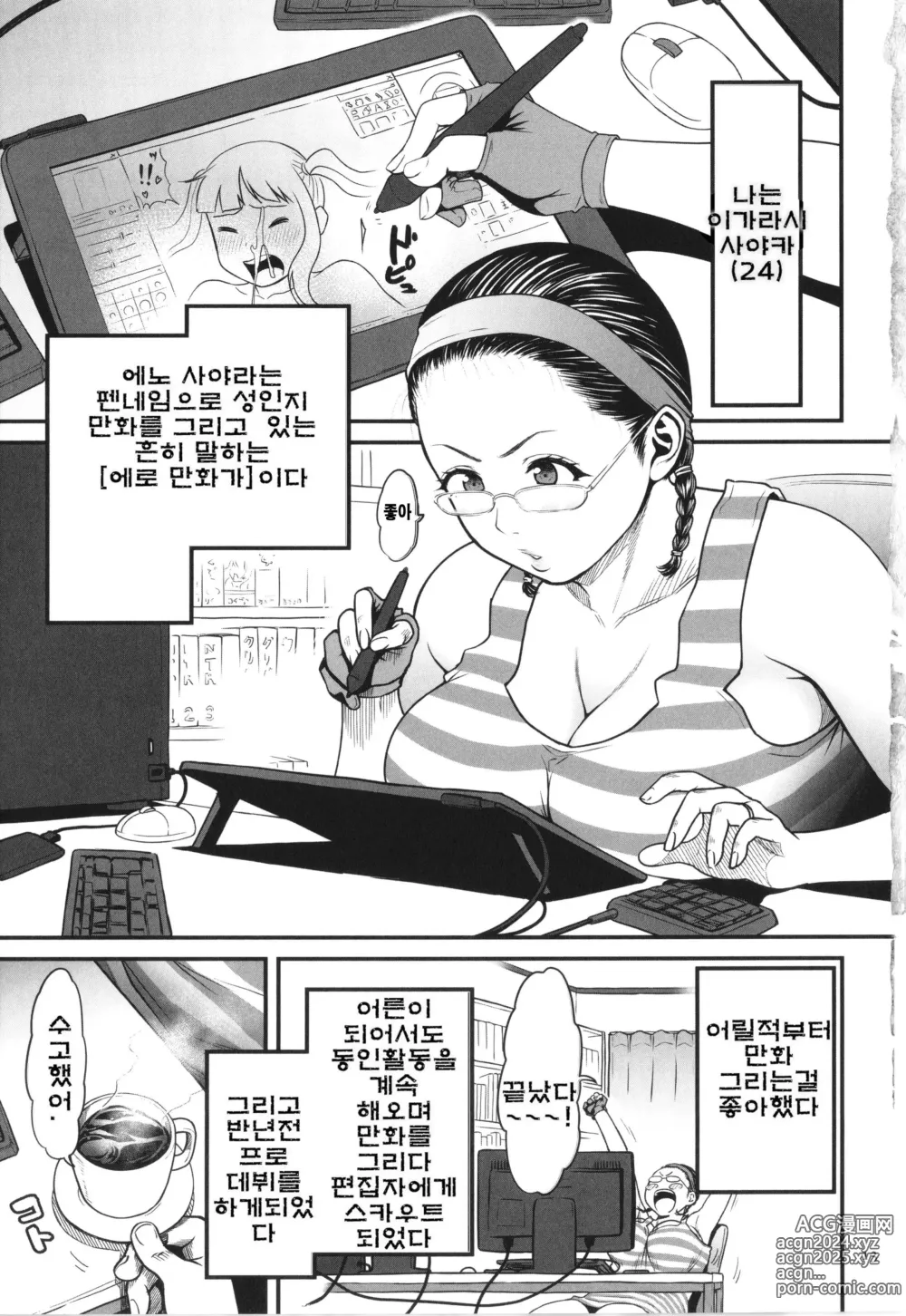 Page 15 of manga 여자 에로만화가가 음란 하다니 환상이지 않아 ‫‬