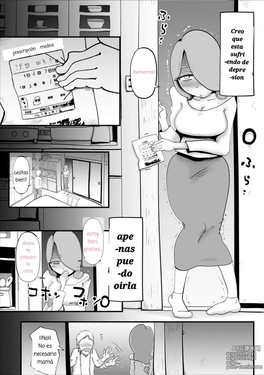 Page 3 of doujinshi Una MAdre Deprimida Ama Demasiado a su Hijo