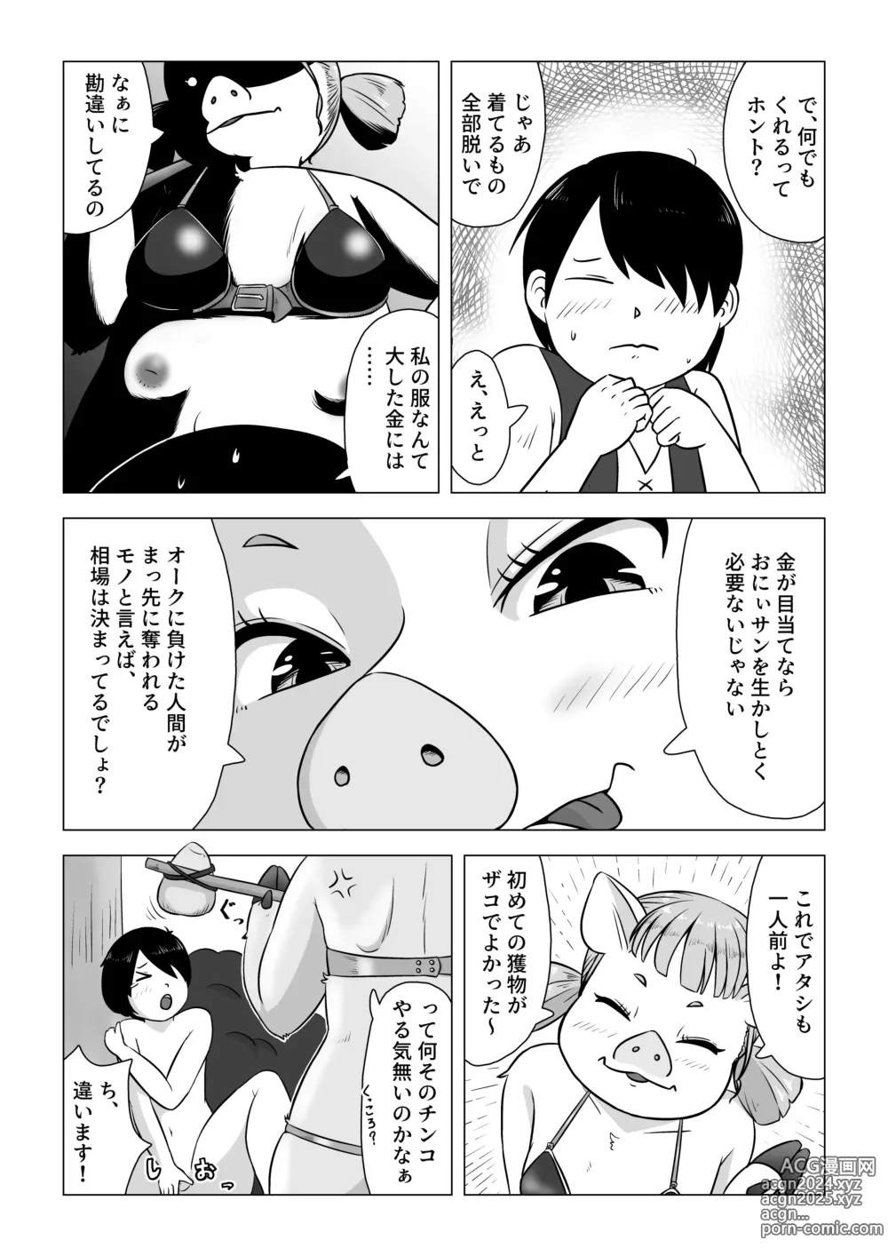 Page 3 of doujinshi ひよっこオークの初戦果