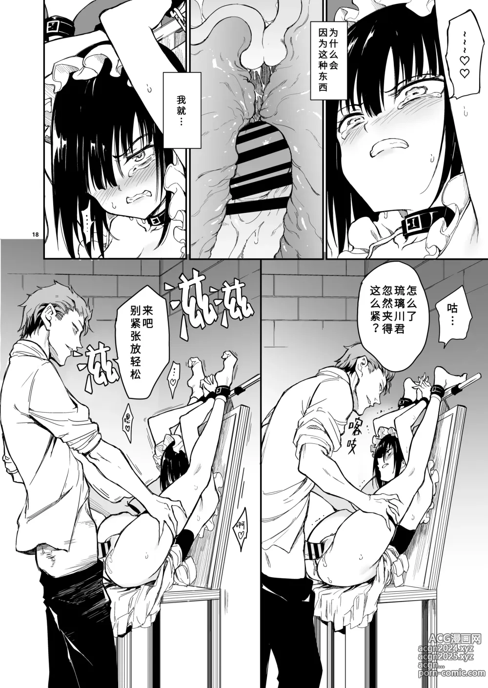 Page 17 of doujinshi Maid Kyouiku. 6 -Botsuraku Kizoku Rurikawa Tsubaki-