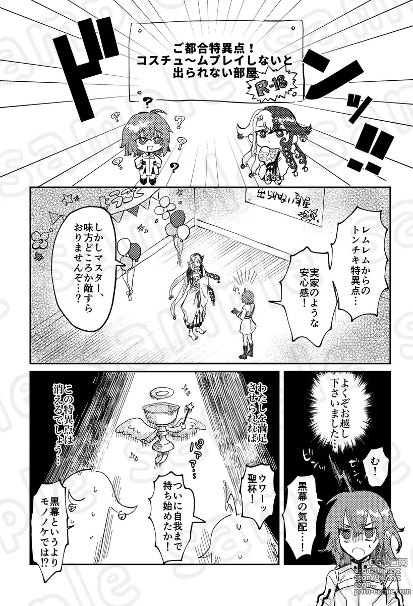 Page 2 of doujinshi Costume Play shinai to Derarenai Heya