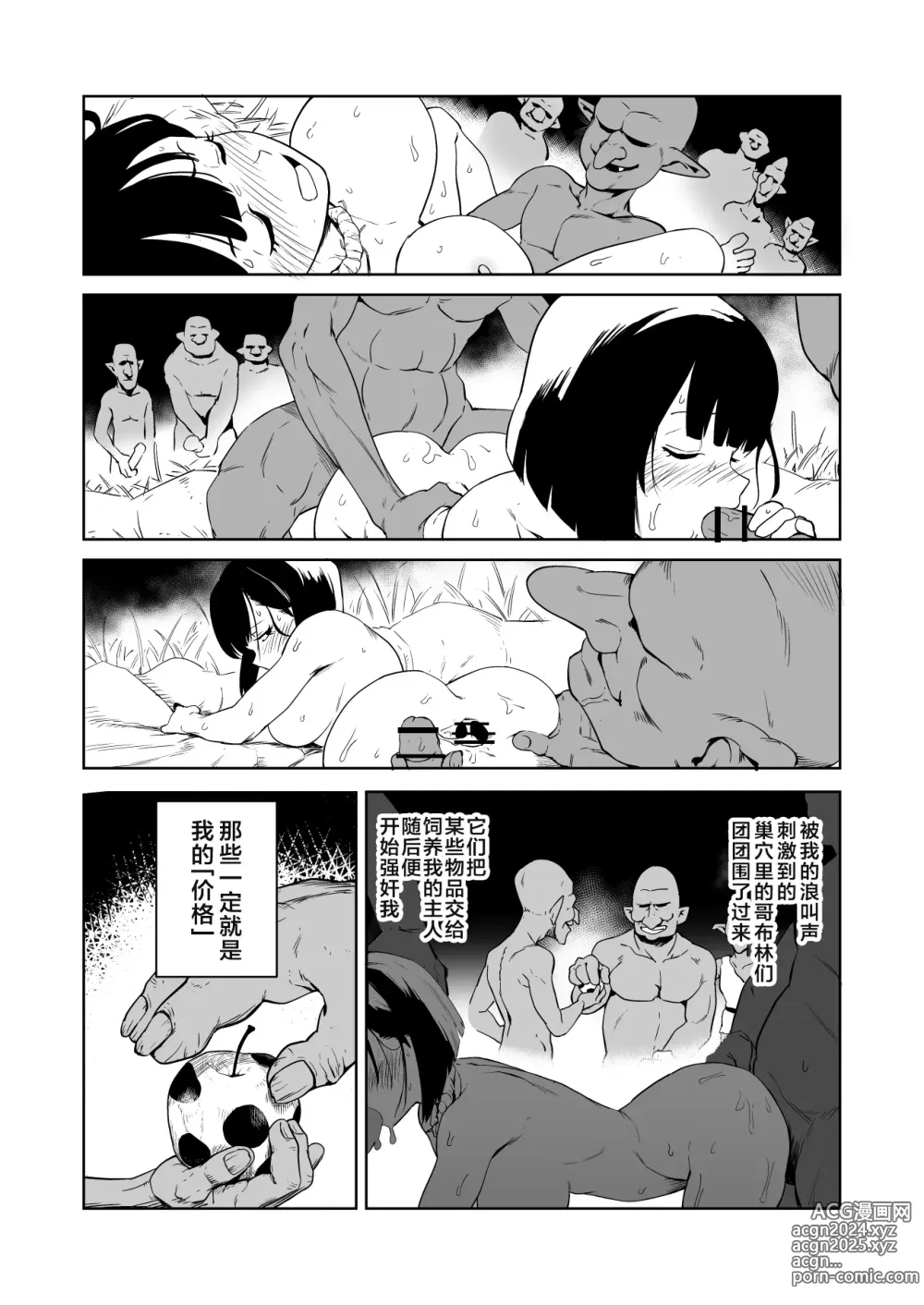 Page 35 of doujinshi 目的就是为了被杂鱼强奸的受虐狂女骑士真的被奸成哥布林奴隶的故事 前篇