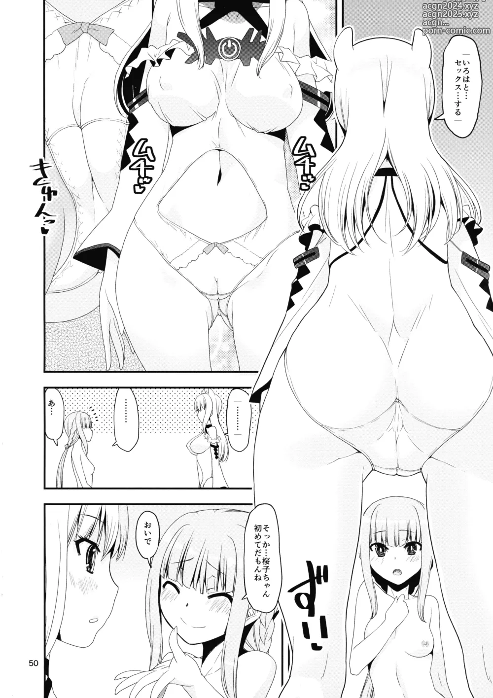 Page 49 of doujinshi Keisotsu Onna x Onna o Sesse no Machi Soushuuhen 4 Mannen Sakura no Uwasa hen