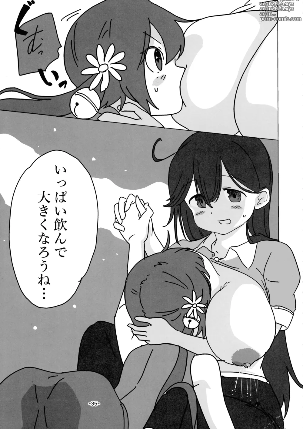 Page 34 of doujinshi KanMusu Bonyuu Goudou