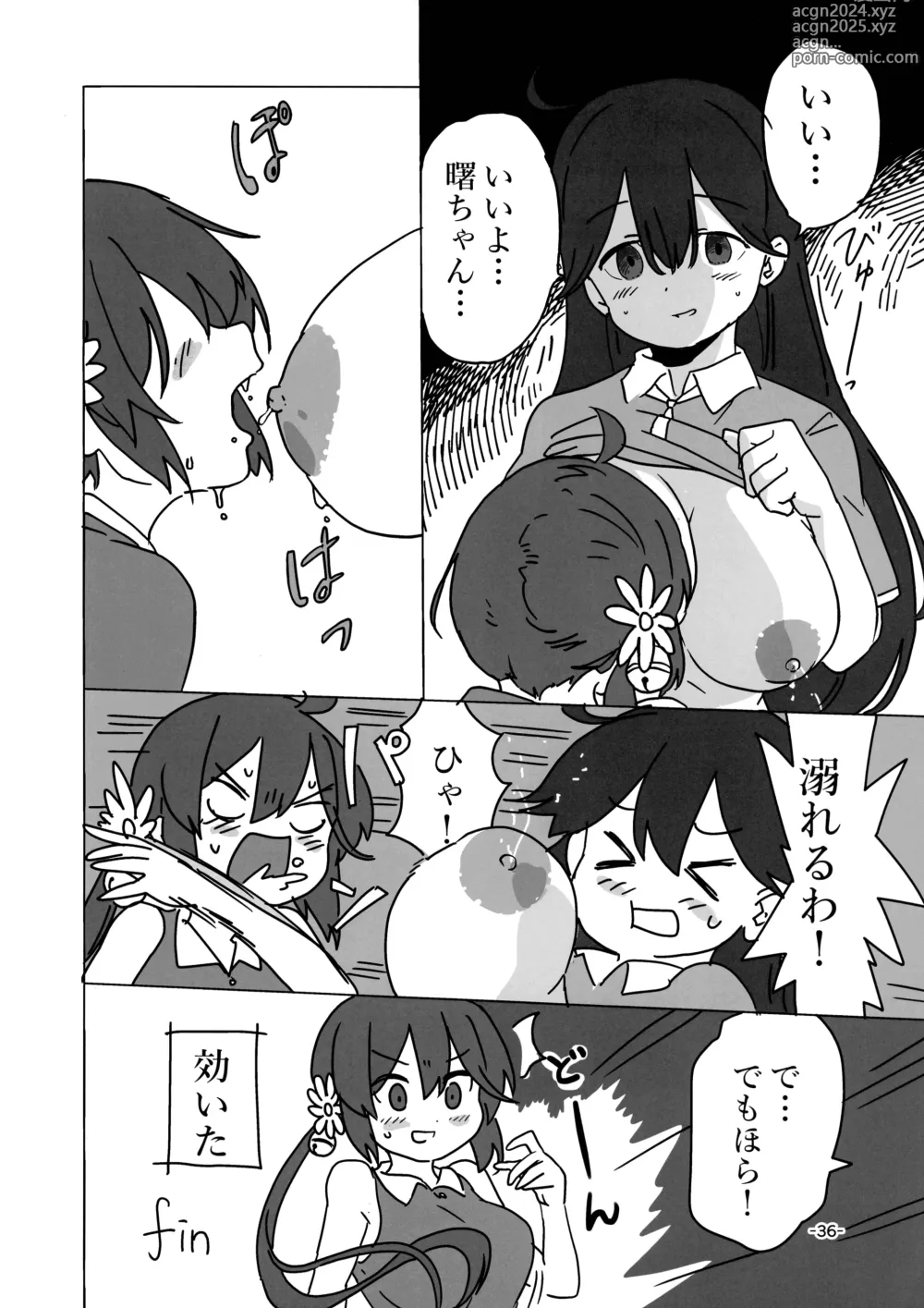 Page 35 of doujinshi KanMusu Bonyuu Goudou