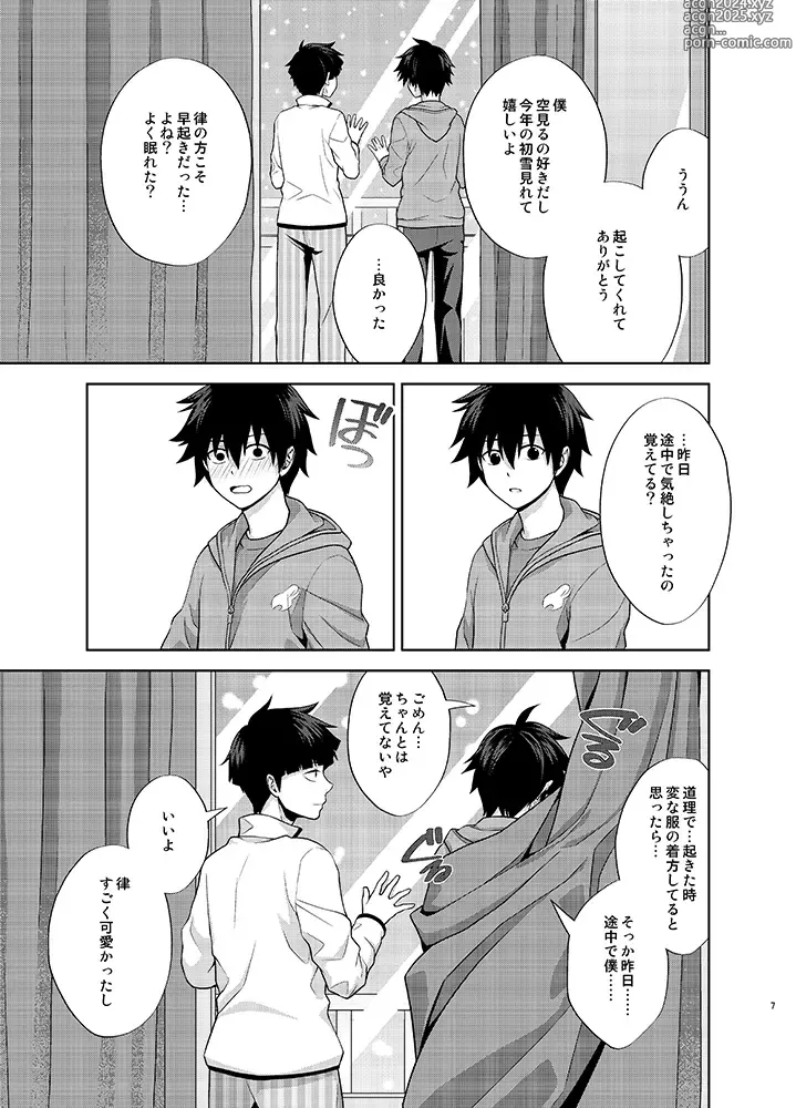 Page 7 of doujinshi Ritsu to Boku Dake no, Mainasu 2 ℃ no