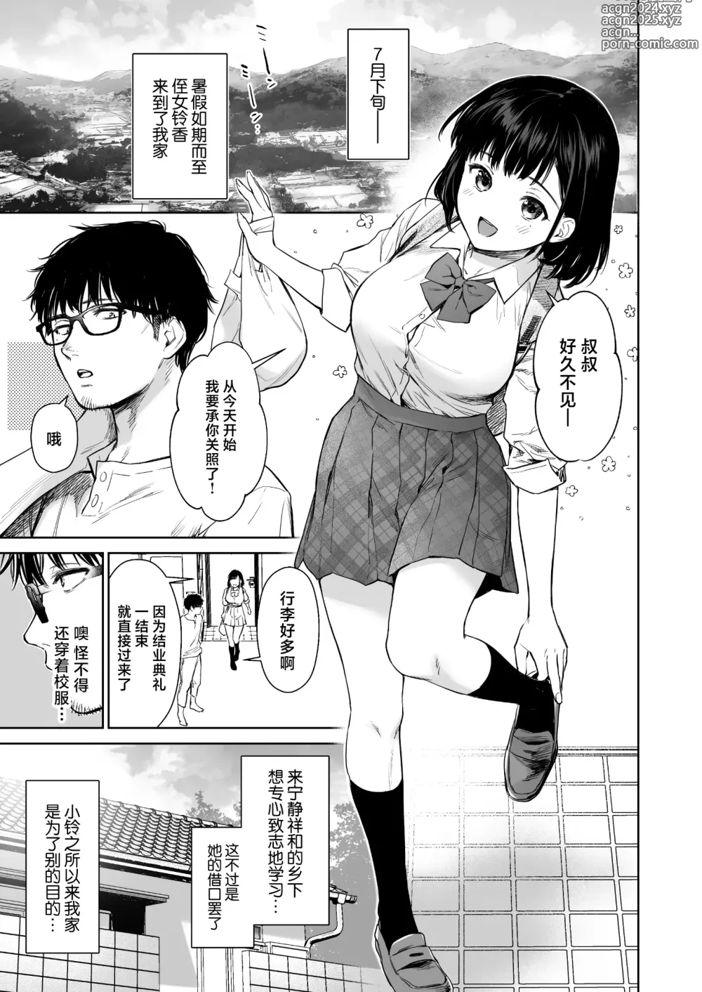 Page 2 of doujinshi Toaru Natsu, Mei to Futarikiri. - One summer, alone with my niece.