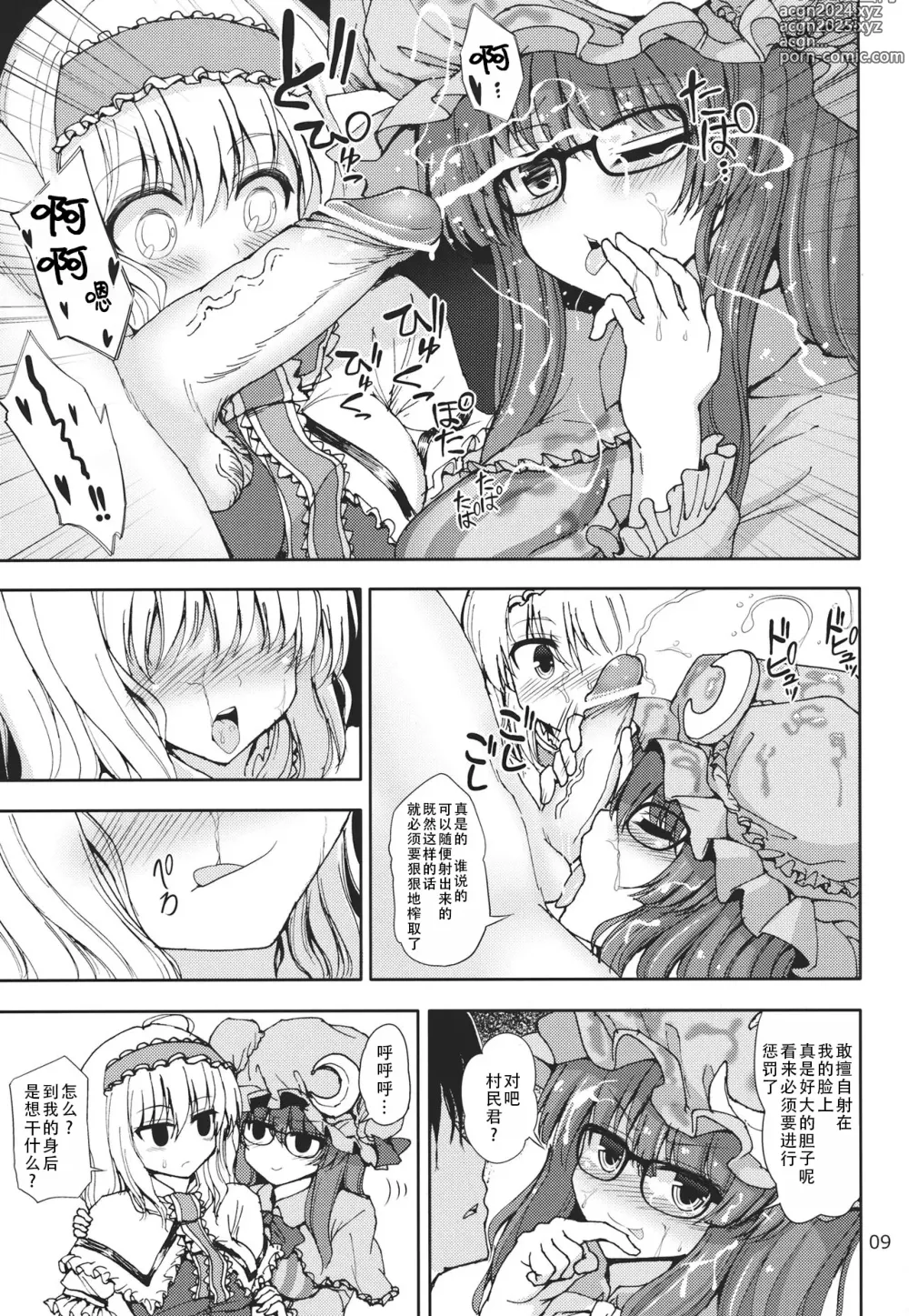 Page 9 of doujinshi 爱丽丝和帕秋莉的夜间游戏时间!!