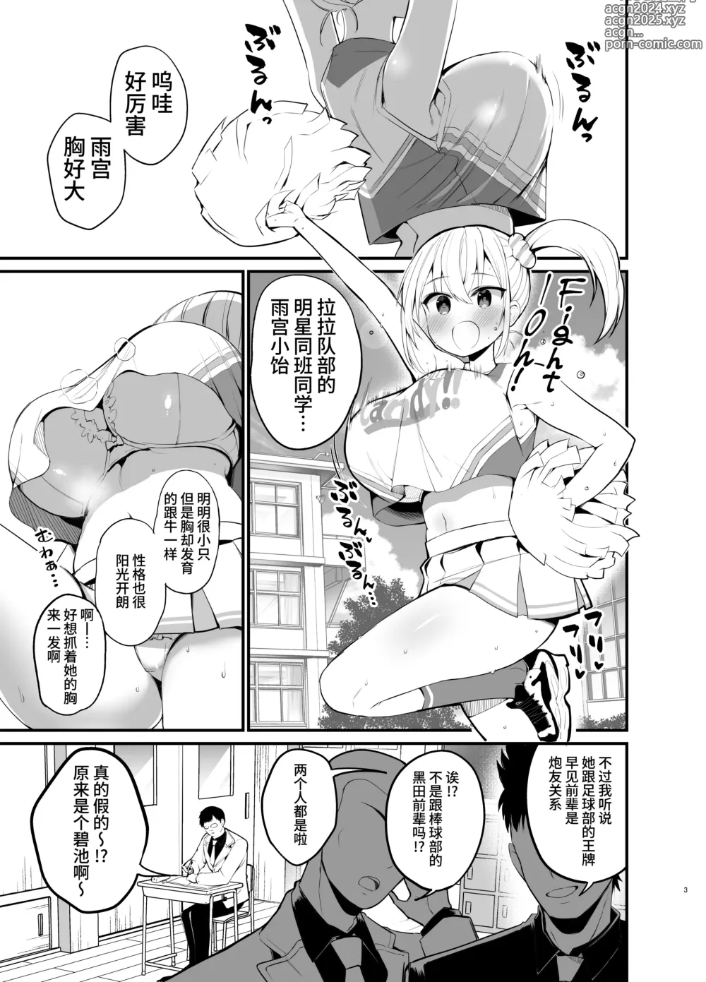 Page 2 of doujinshi Kobitcheer! ~Koakuma Cheer o Dekachin de Wakaraseru~