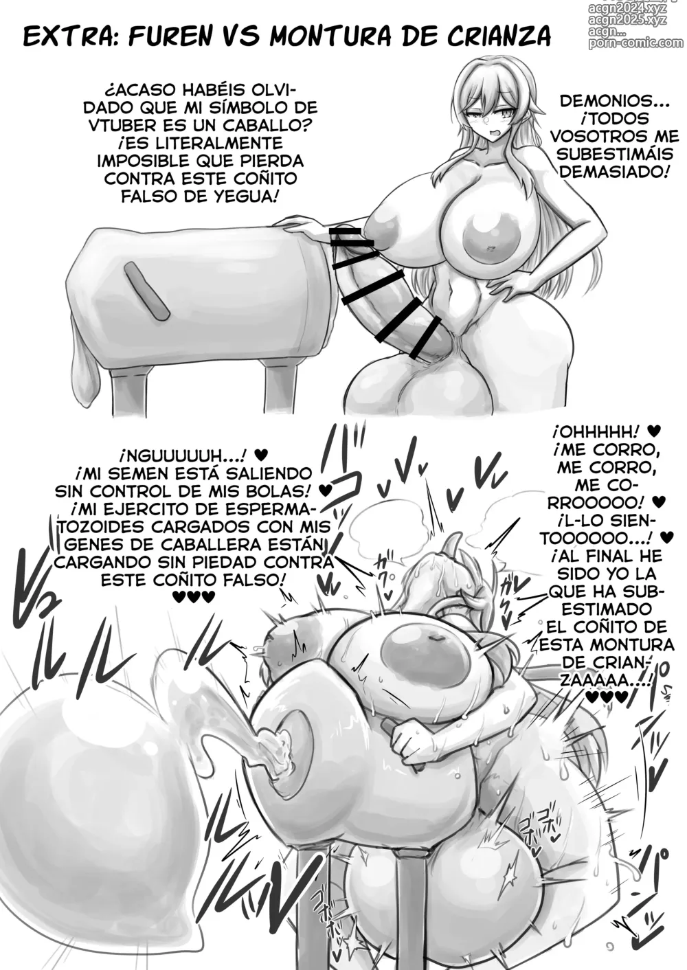 Page 16 of doujinshi [Masturbación en directo] ¡¡Así es como eyacula una caballera futanari!!