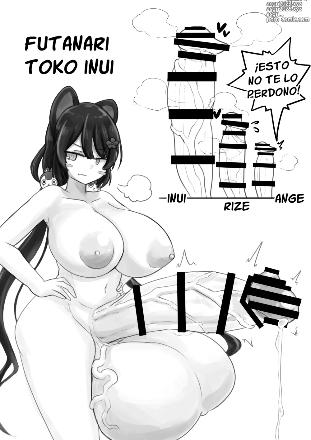 Page 19 of doujinshi [Masturbación en directo] ¡¡Así es como eyacula una caballera futanari!!