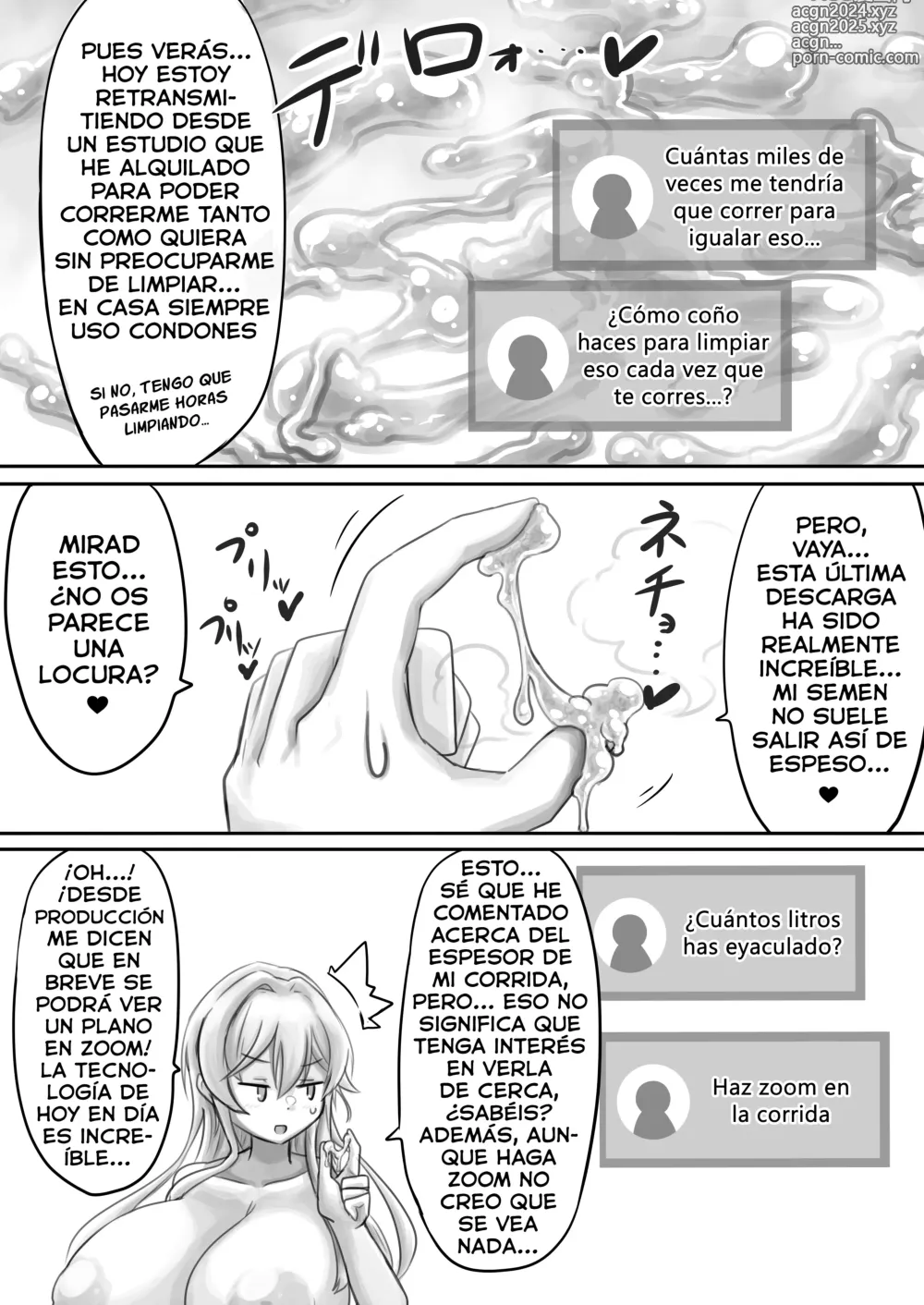 Page 8 of doujinshi [Masturbación en directo] ¡¡Así es como eyacula una caballera futanari!!