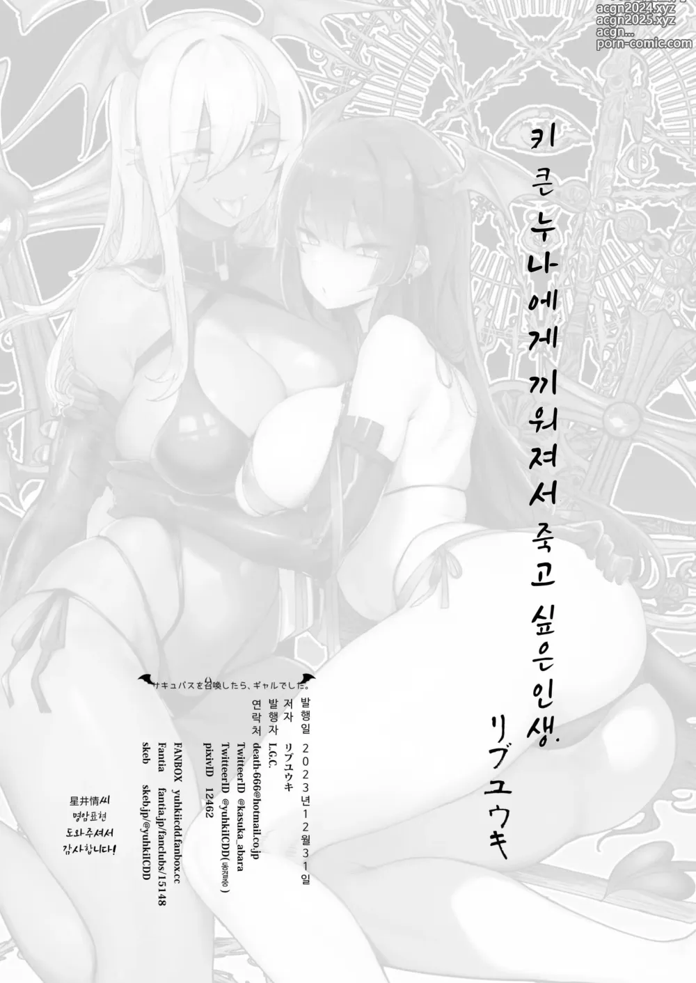 Page 32 of doujinshi Succubus o Shoukan Shitara, Gal Deshita.