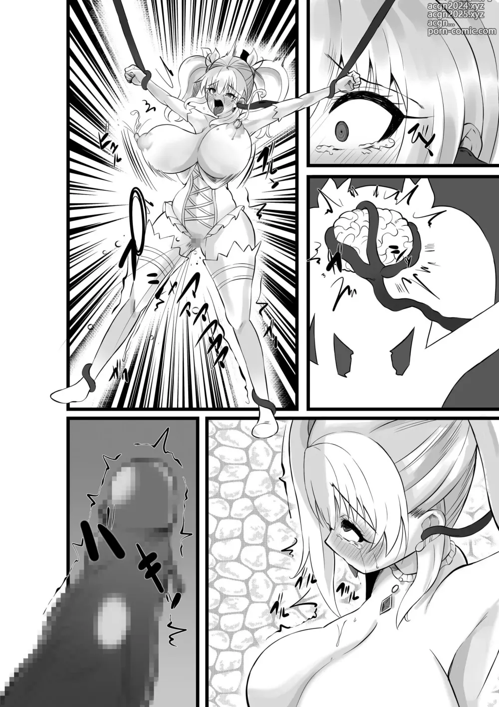 Page 61 of doujinshi Mahou Shoujo Saint Lily Shinshoku ~Mahou Shoujo ga Ecchi na Teki ni Haiboku Shite Akuochi Kaijin-ka Suru Made~ - Magical girl Saint Lily Erosion