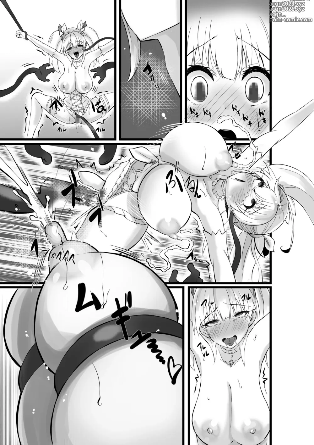 Page 62 of doujinshi Mahou Shoujo Saint Lily Shinshoku ~Mahou Shoujo ga Ecchi na Teki ni Haiboku Shite Akuochi Kaijin-ka Suru Made~ - Magical girl Saint Lily Erosion