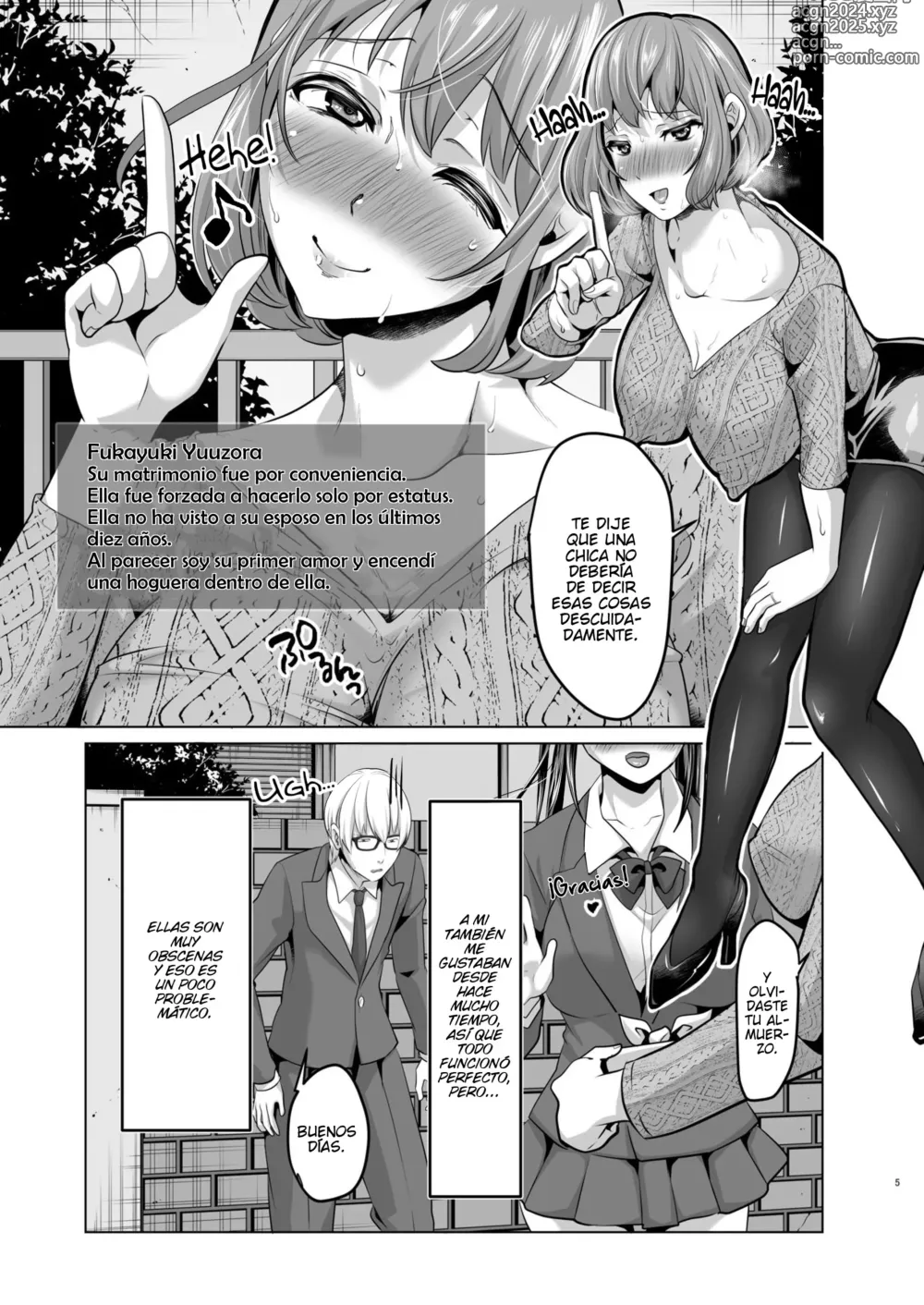 Page 4 of doujinshi The Prim and Proper Slutty Mother and Daughter Who Request Deviant Sex from Me At Every Opportunity