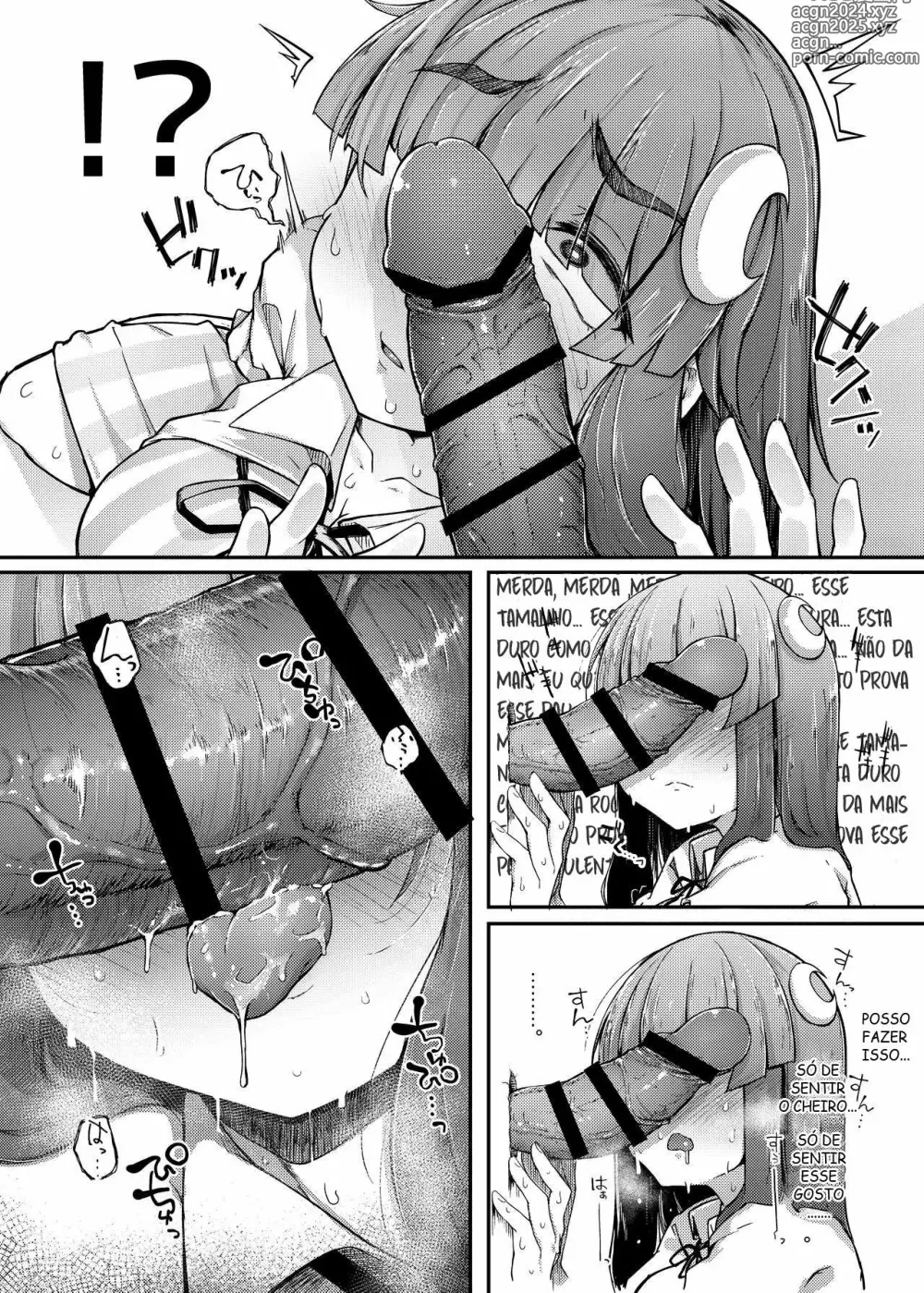 Page 12 of doujinshi Ana to Muttsuri Dosukebe Daitoshokan