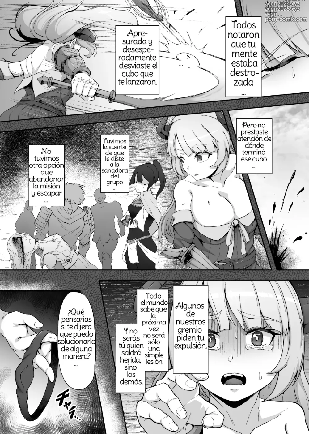 Page 9 of doujinshi Tettsui no Onna Senshi, Mamono ni Makete Okasareru Mousou o Kojirase Shinu yori Hidoi Me ni Au