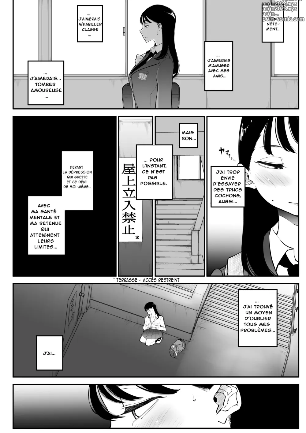 Page 8 of doujinshi Yokkyuu Fuman Majime Joshi ga Class no Yariman Gal to Dosukebe H Shichau Hanashi. (decensored)