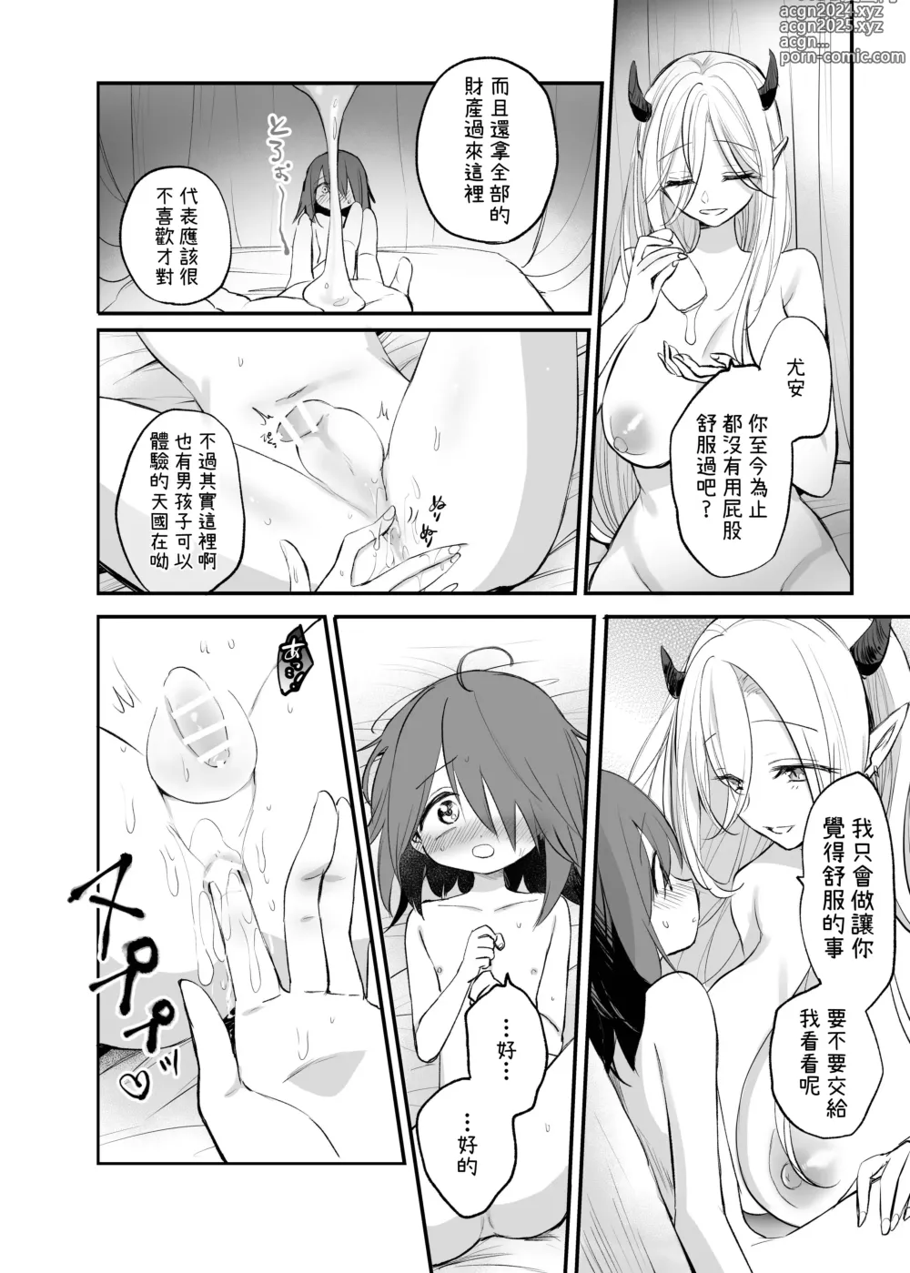 Page 20 of doujinshi Kyonyuu Succubus ni Zenzaisan de Fudeoroshi o Tanonda Kekka...?