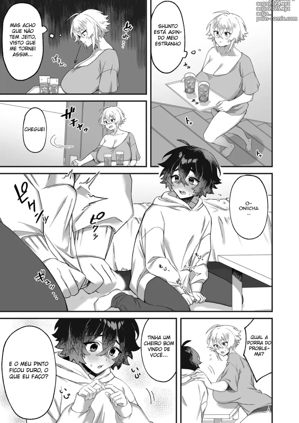 Page 14 of doujinshi Onna ni Natta Ore to Kaonajimi to no Kankei ga Kawaru Toki