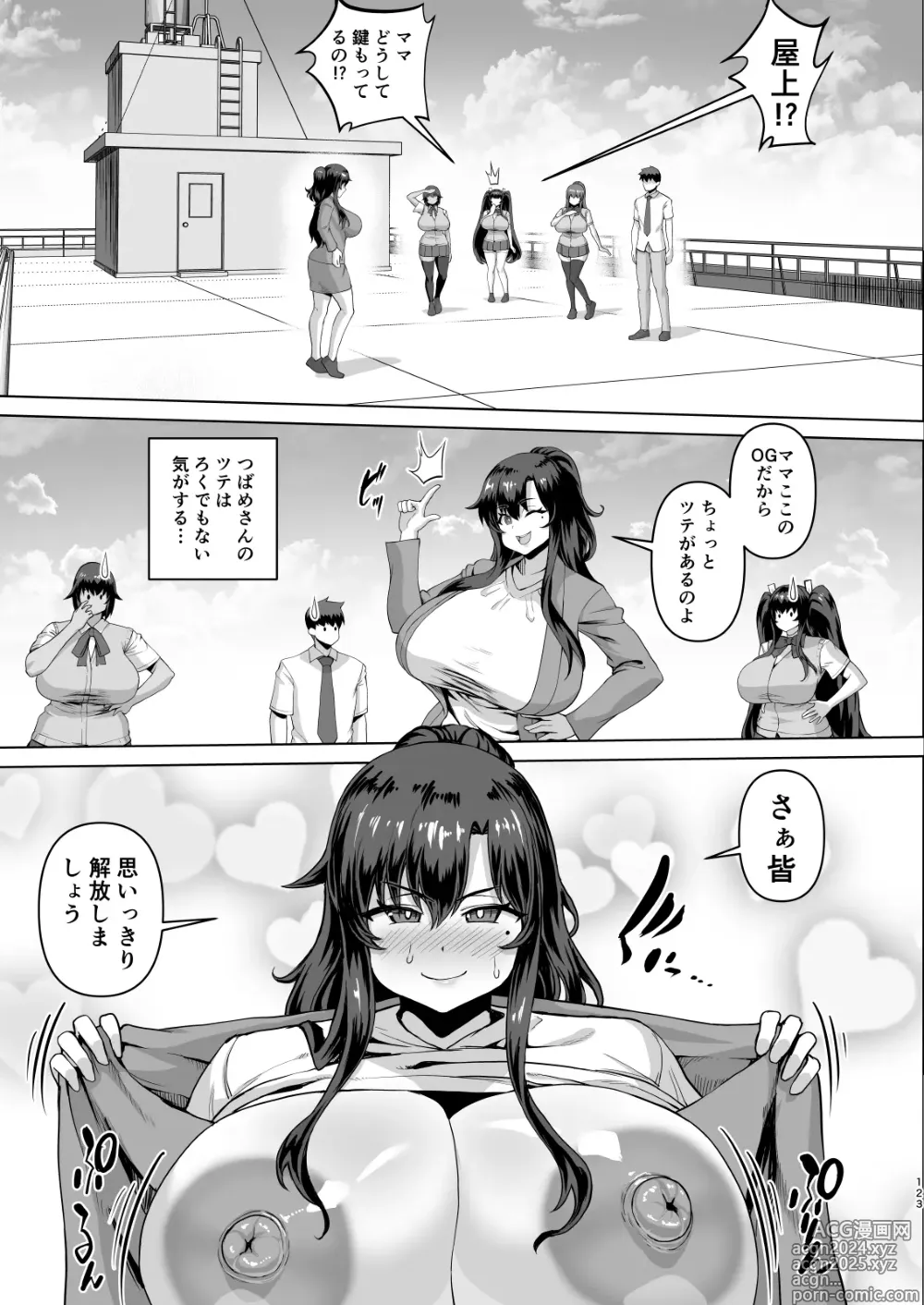 Page 123 of doujinshi Dekachin ni Nattara Kyonyuu Osananajimi to Sono Kyonyuu Tomodachi-tachi ga Hatsujou shite Harem ni Natta!! 3 Exposure