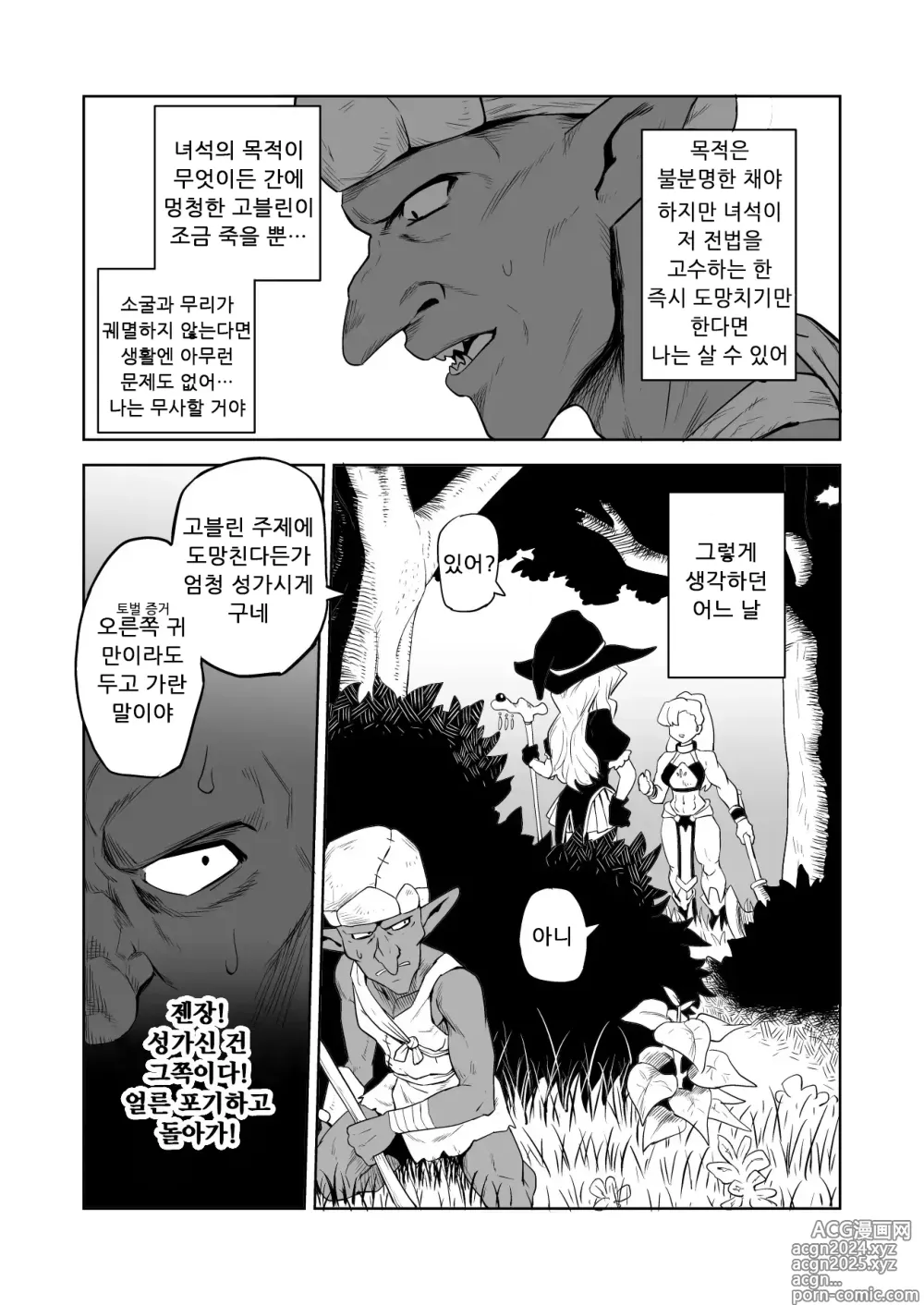 Page 11 of doujinshi 잡몹간이 목적인 도M 여기사가 정말로 고블린의 성노예가 되는 이야기 전편