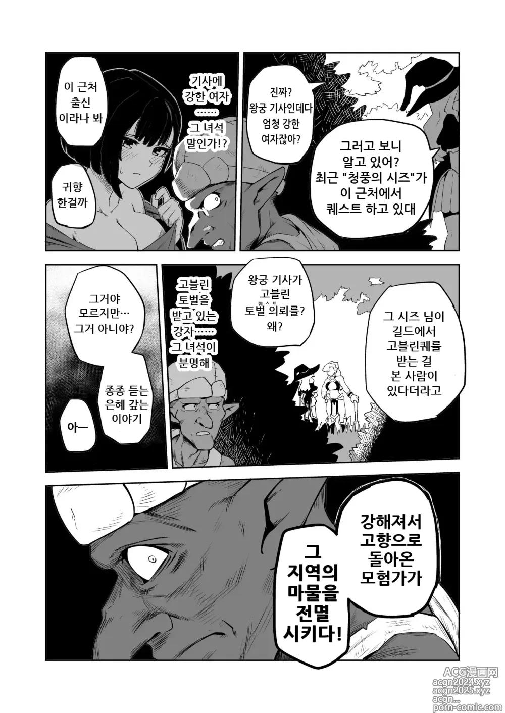 Page 12 of doujinshi 잡몹간이 목적인 도M 여기사가 정말로 고블린의 성노예가 되는 이야기 전편