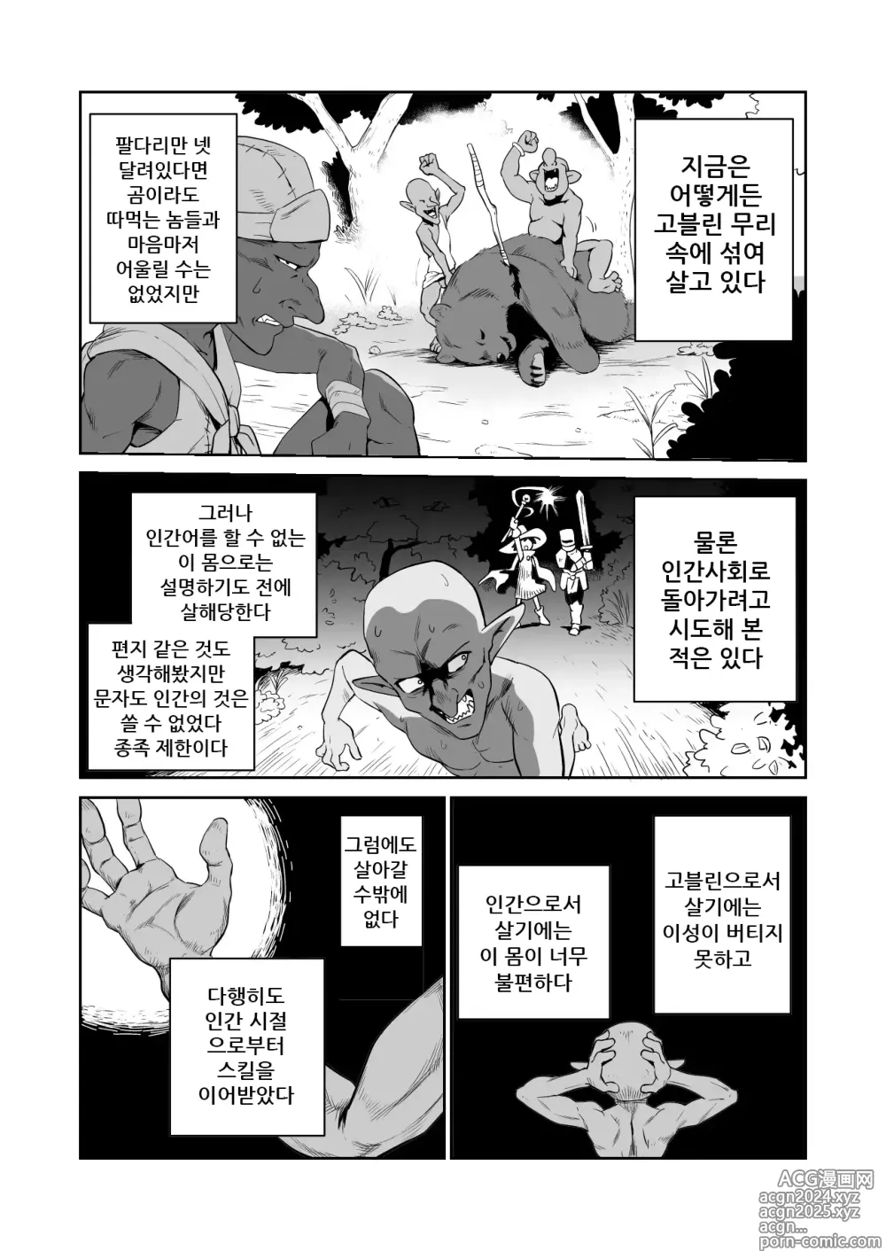 Page 4 of doujinshi 잡몹간이 목적인 도M 여기사가 정말로 고블린의 성노예가 되는 이야기 전편