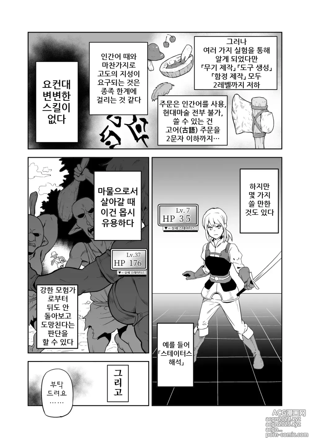 Page 5 of doujinshi 잡몹간이 목적인 도M 여기사가 정말로 고블린의 성노예가 되는 이야기 전편