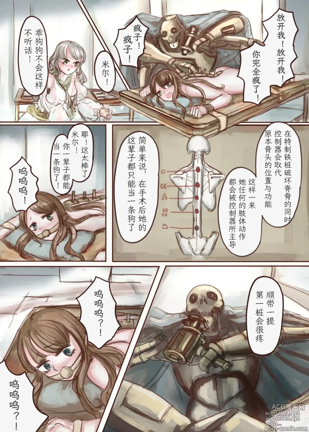 Page 19 of doujinshi 富家小姐买了个奴隶然后把她变成狗的故事