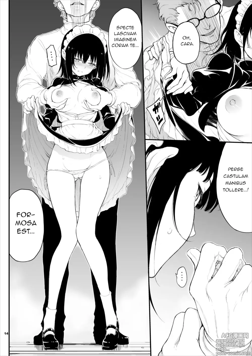 Page 13 of doujinshi Maid Kyouiku. -Botsuraku Kizoku Rurikawa Tsubaki-