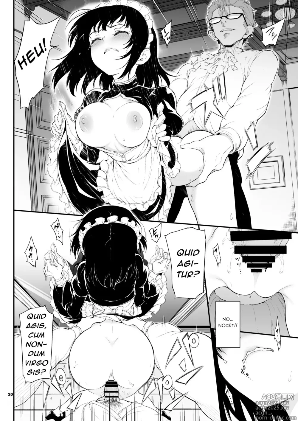 Page 19 of doujinshi Maid Kyouiku. -Botsuraku Kizoku Rurikawa Tsubaki-