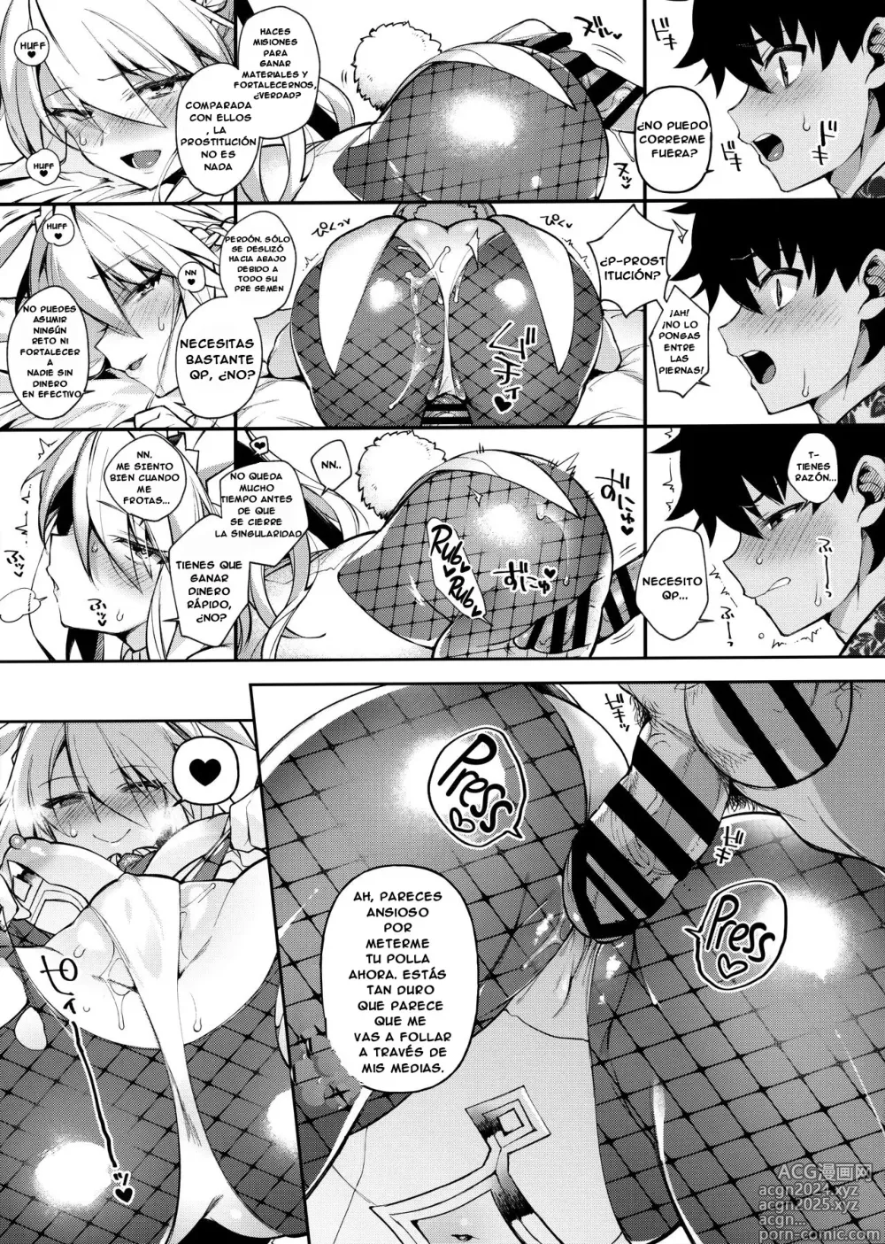 Page 10 of doujinshi Si no Tienes Ningún QP, ¡Simplemente Dispara tu Semen!